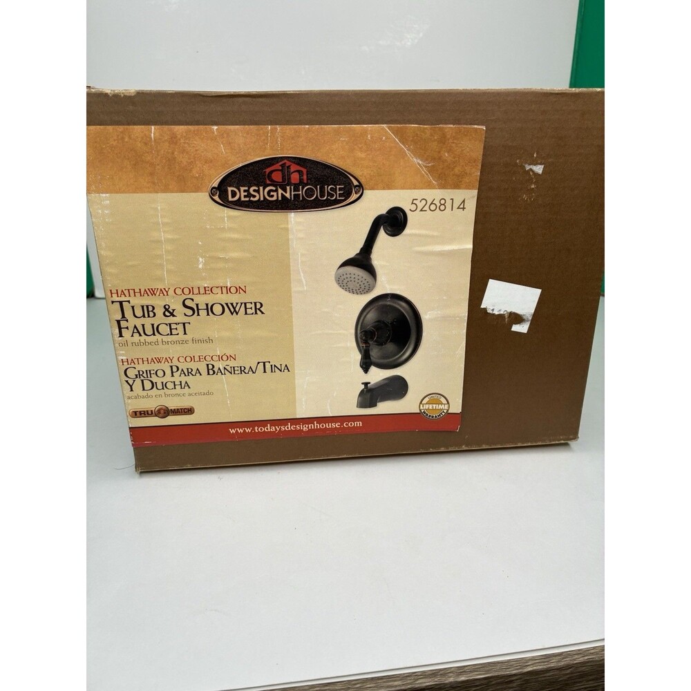 Design House 526814 Hathaway Collection Tub and Shower Faucet Oil-Rubbed Bronze